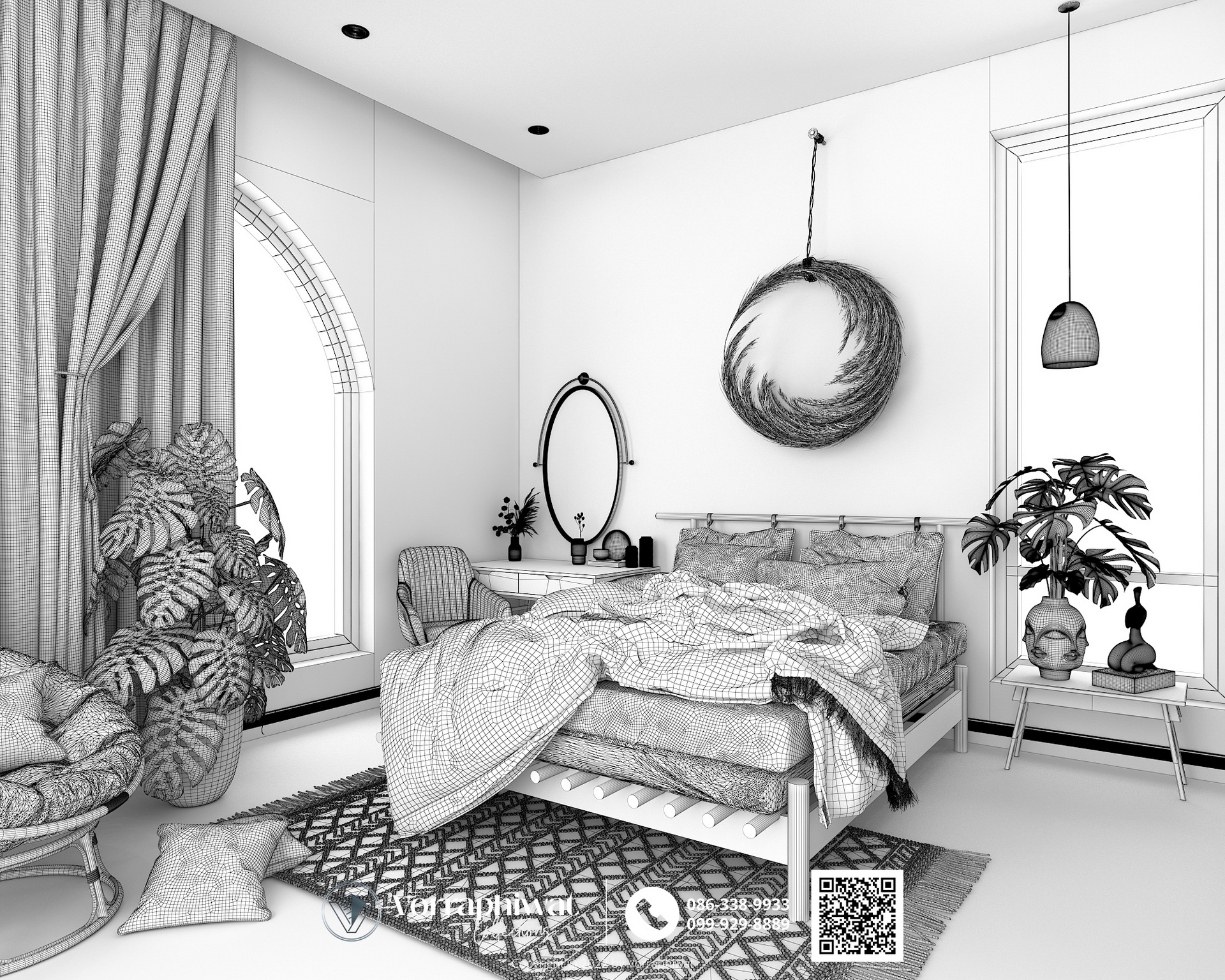 Modern natural elder care room Signature06