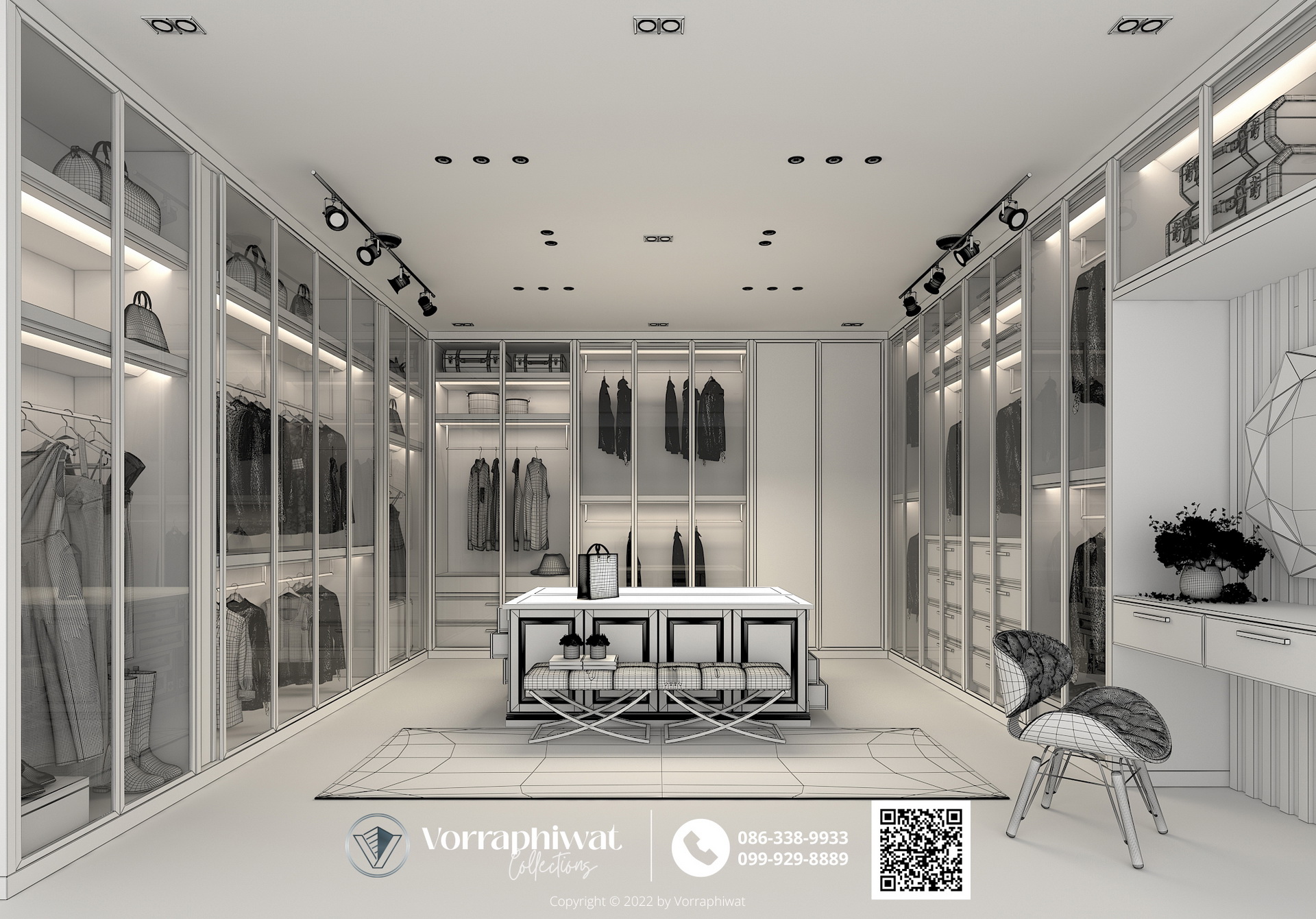 luxury style 1 - walk in closet Signature04